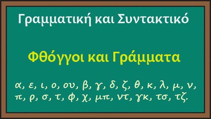 Φθόγγοι και Γράμματα Δημοτικού